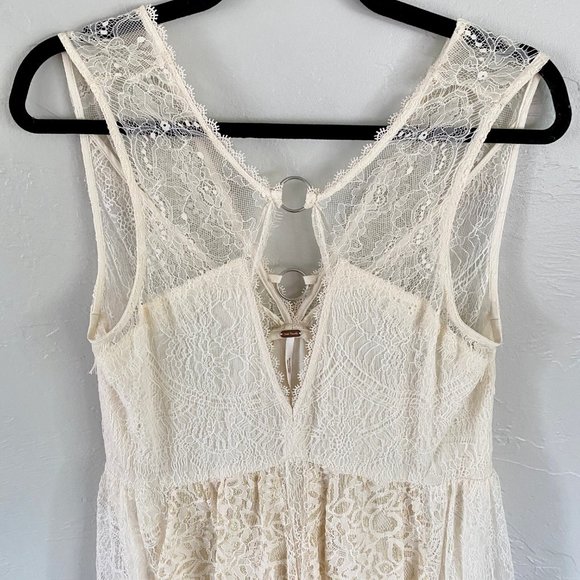 Free People Don't You Dare Lace Mini Dress - Picture 7 of 14
